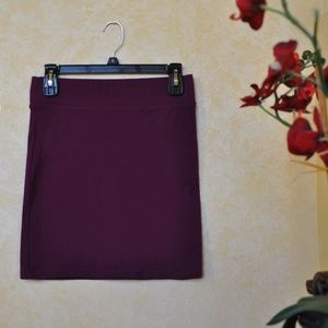 Plum Purple Bodycon Skirt